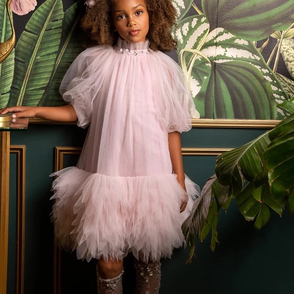 Tutu Du Monde Rich Kitsch Outre Tulle Tutu Dress - 4-5Y / Pink Life - Picture 2 of 14